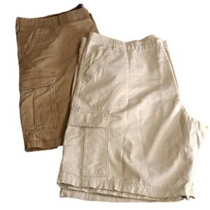 Big Man Khaki Cargo Shorts Bundle Sz 40